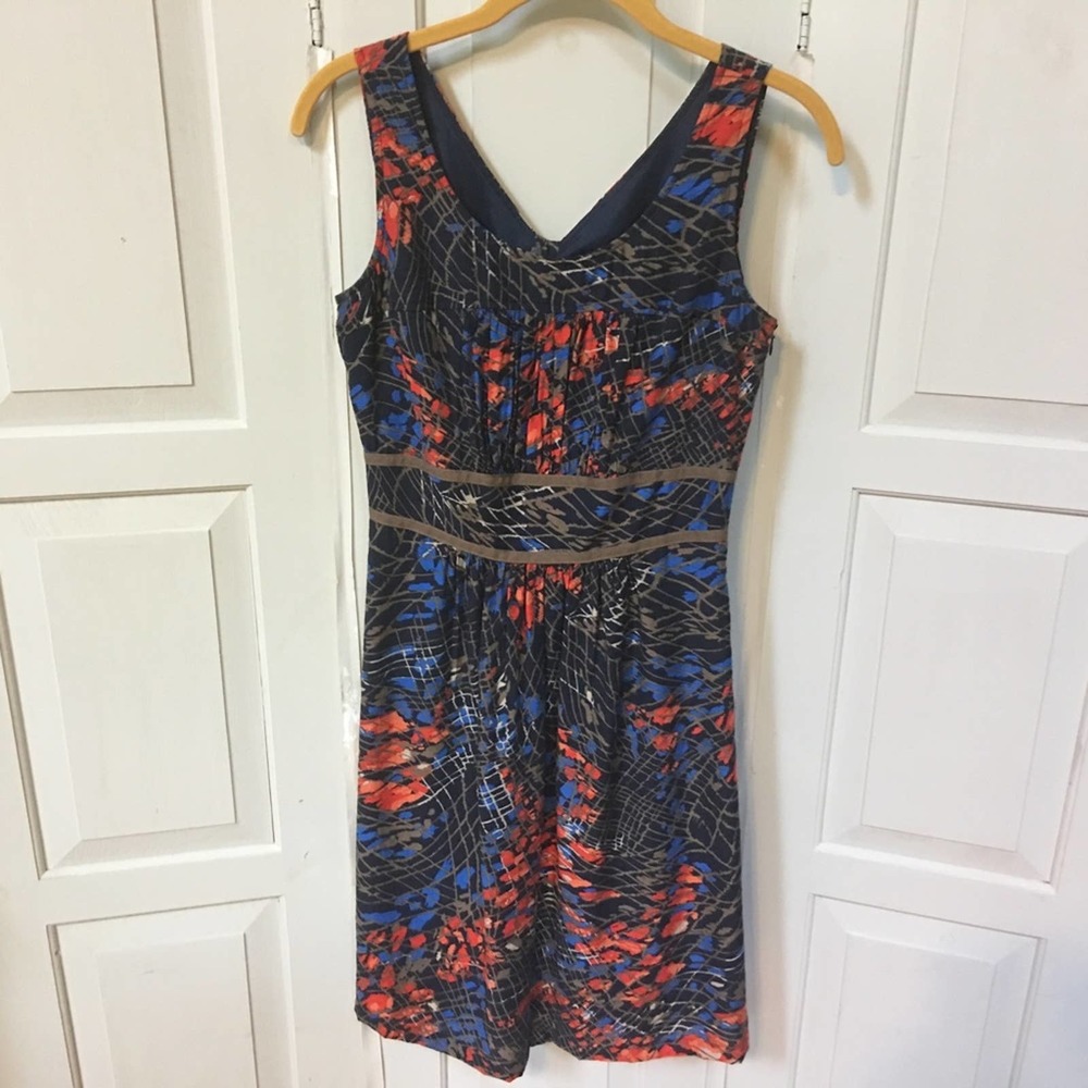 Tahari Arthur S. Levine Abstract Floral Dress